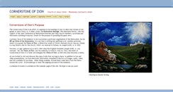 Desktop Screenshot of cornerstoneofzion.org